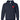 Navy Blue full zip hoodie with red Misericordia heart logo on left side chest