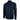 Navy blue quarter zip pullover with green shamrock Misericordia logo on left sleeve