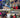 Collage of four images showing people in various settings, including a stage performance, sports event, archery range, and stadium.
