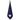 A dark navy blue golf towel with a white printed Misericordia heart logo on the front, featuring a black carabiner clip and a magnet at the top.