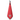A Red golf towel with a grey printed Misericordia heart logo on the front, featuring a black carabiner clip and a magnet at the top.