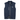 Navy blue vest with a Misericordia logo on a white background